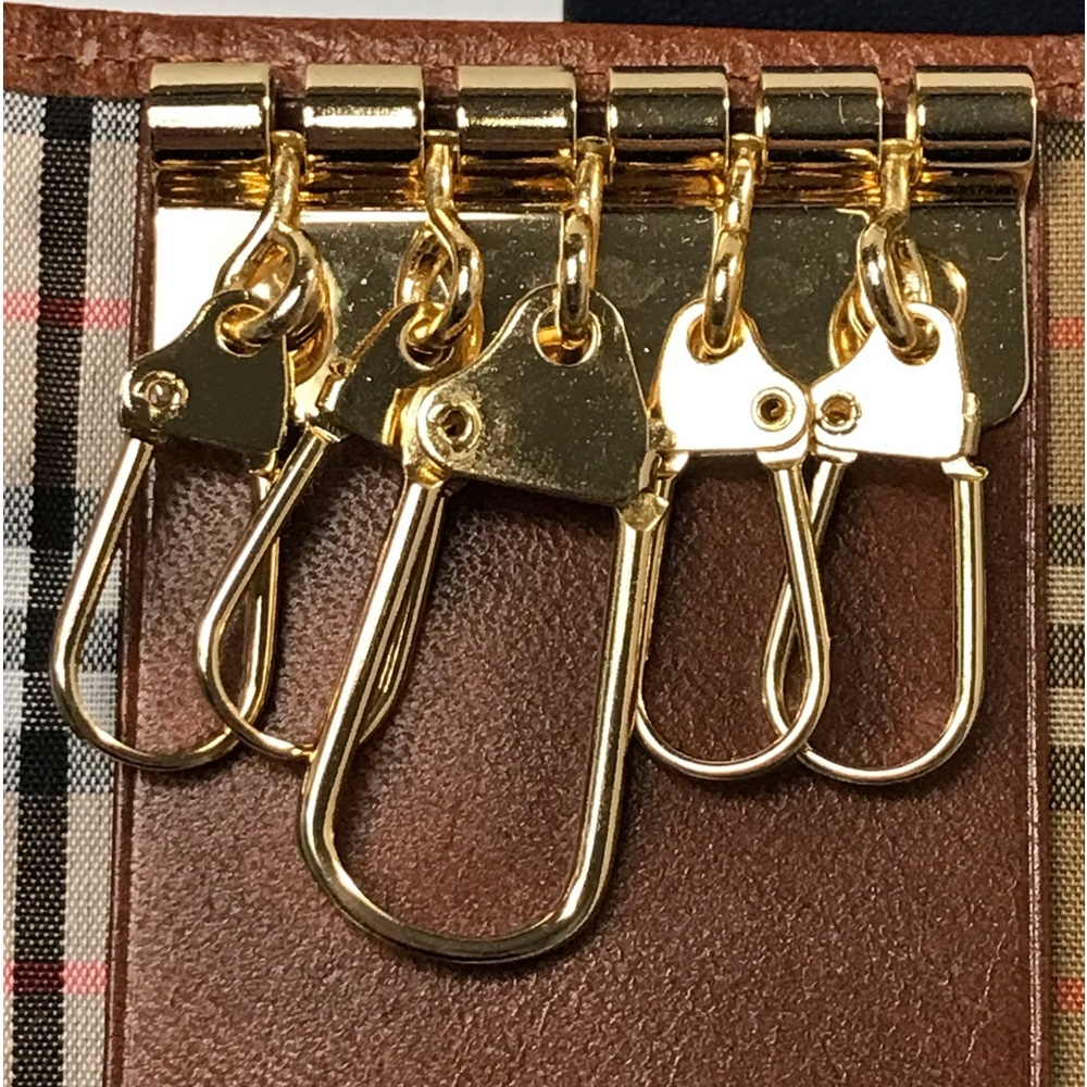 BURBERRY Leather 5-Key Holder Case 😍 - Picture 6 of 17